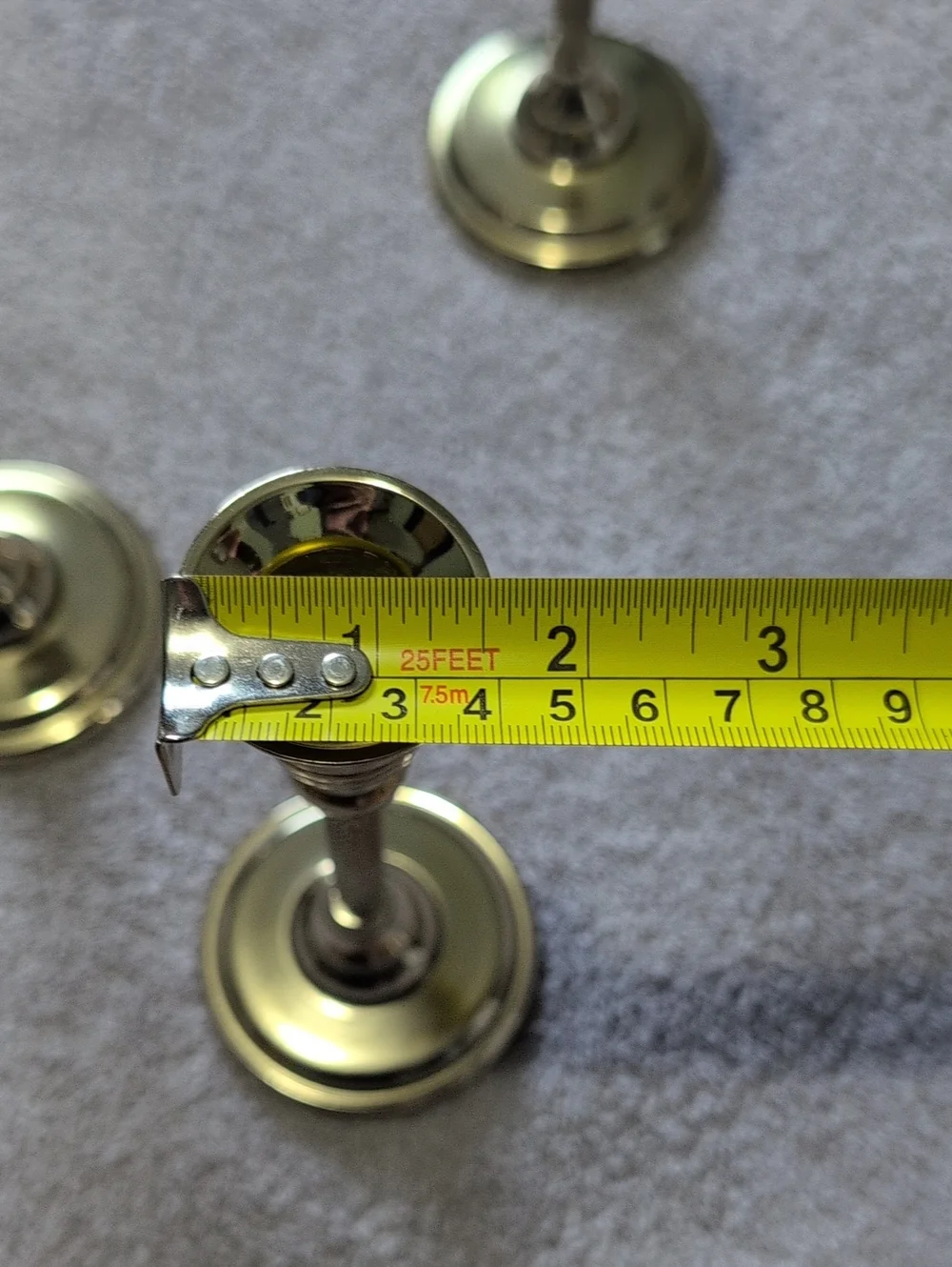 Gold Finish Taper Candlestick Holders - Set of 3